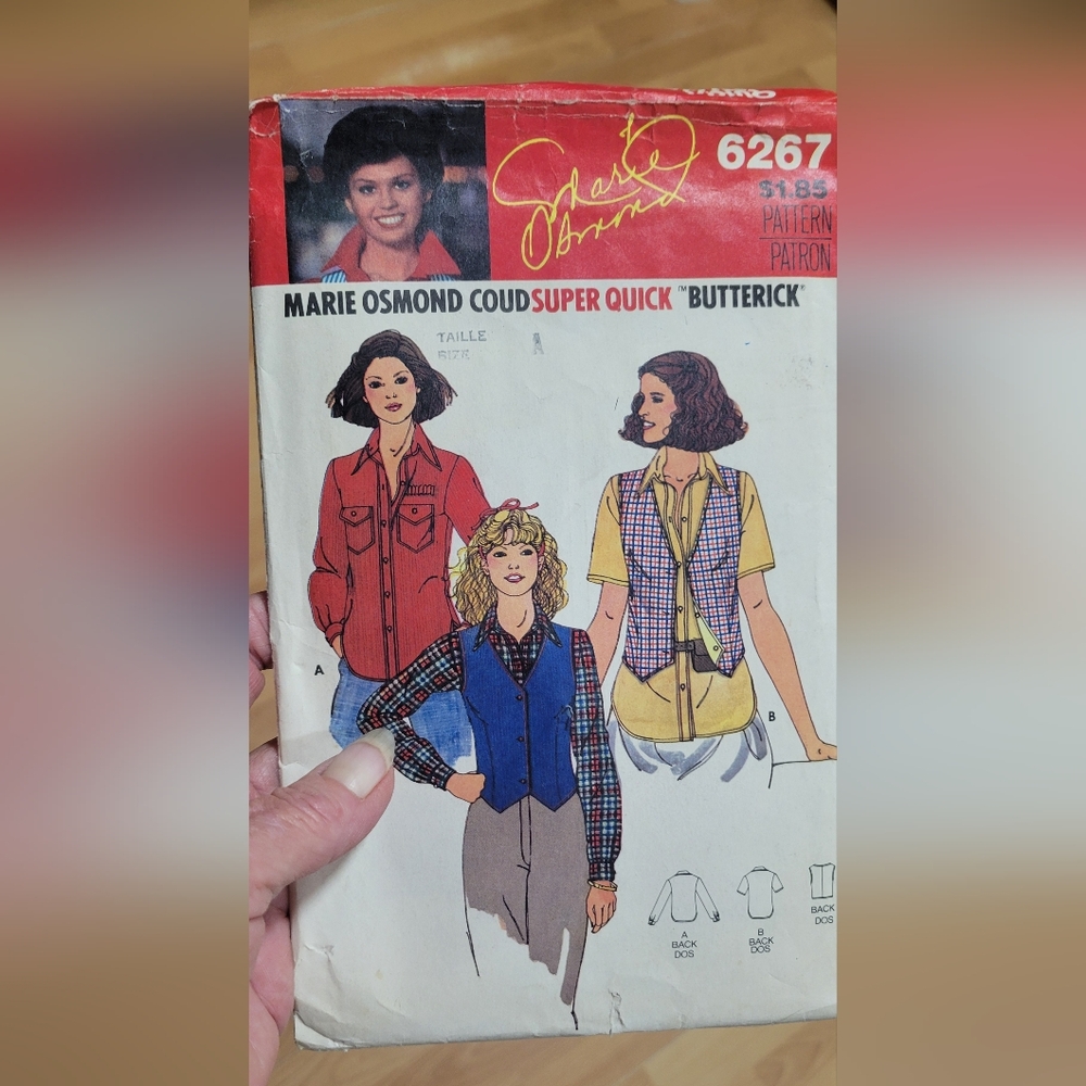 Vintage Sewing Pattern for Women's Vests and Shirts MARIE OSMOND